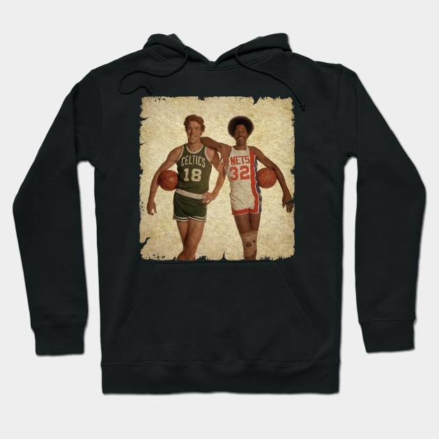 Dave Cowens and Julius Erving in 1976 Hoodie by Wendyshopart